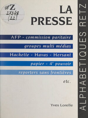 cover image of La presse